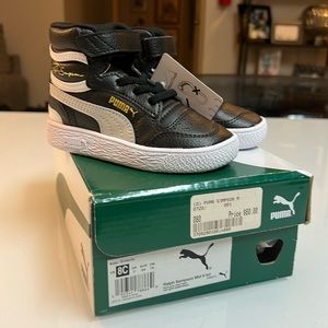 PUMA - “RALPH SAMPSON” HIGH TOP TODDLER 8C NIB BLACK / GREY / WHITE MSRP: $60